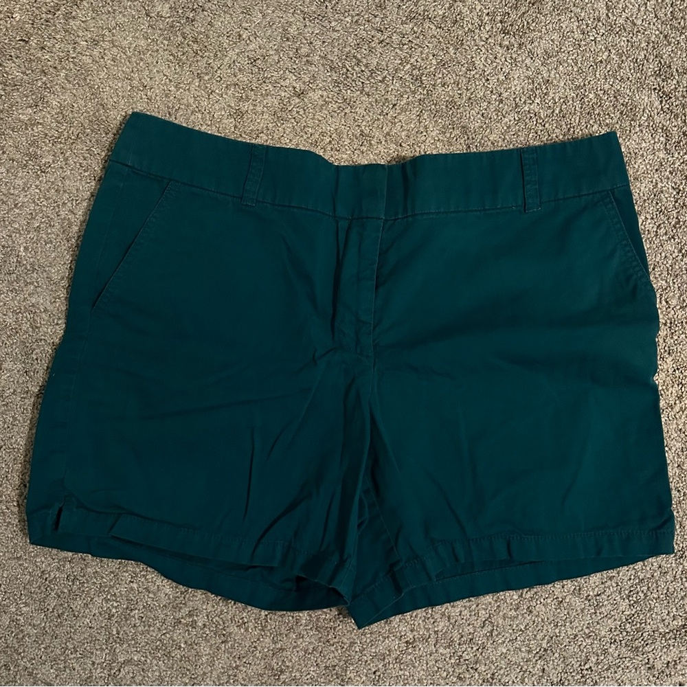 LOFT Teal Green Bermuda Shorts Casual Style size 14